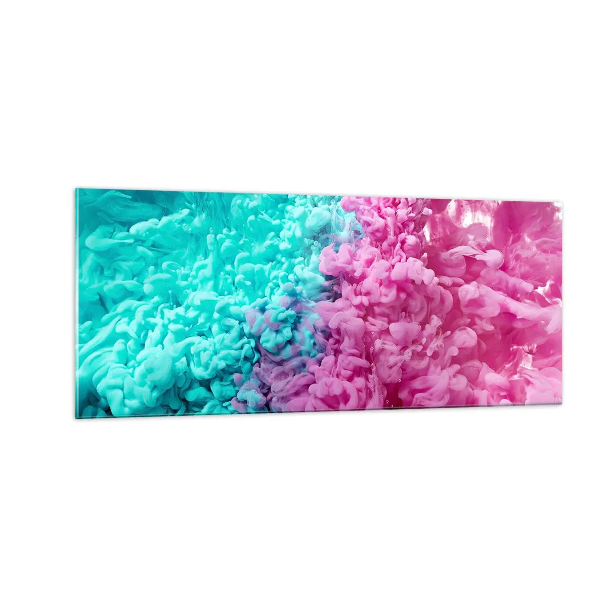 Cuadro sobre vidrio - Impresiones sobre Vidrio - Un choque decisivo - 100x40 cm