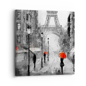 Cuadro sobre lienzo - Impresión de Imagen - Todos los caminos conducen a ella - 40x40 cm