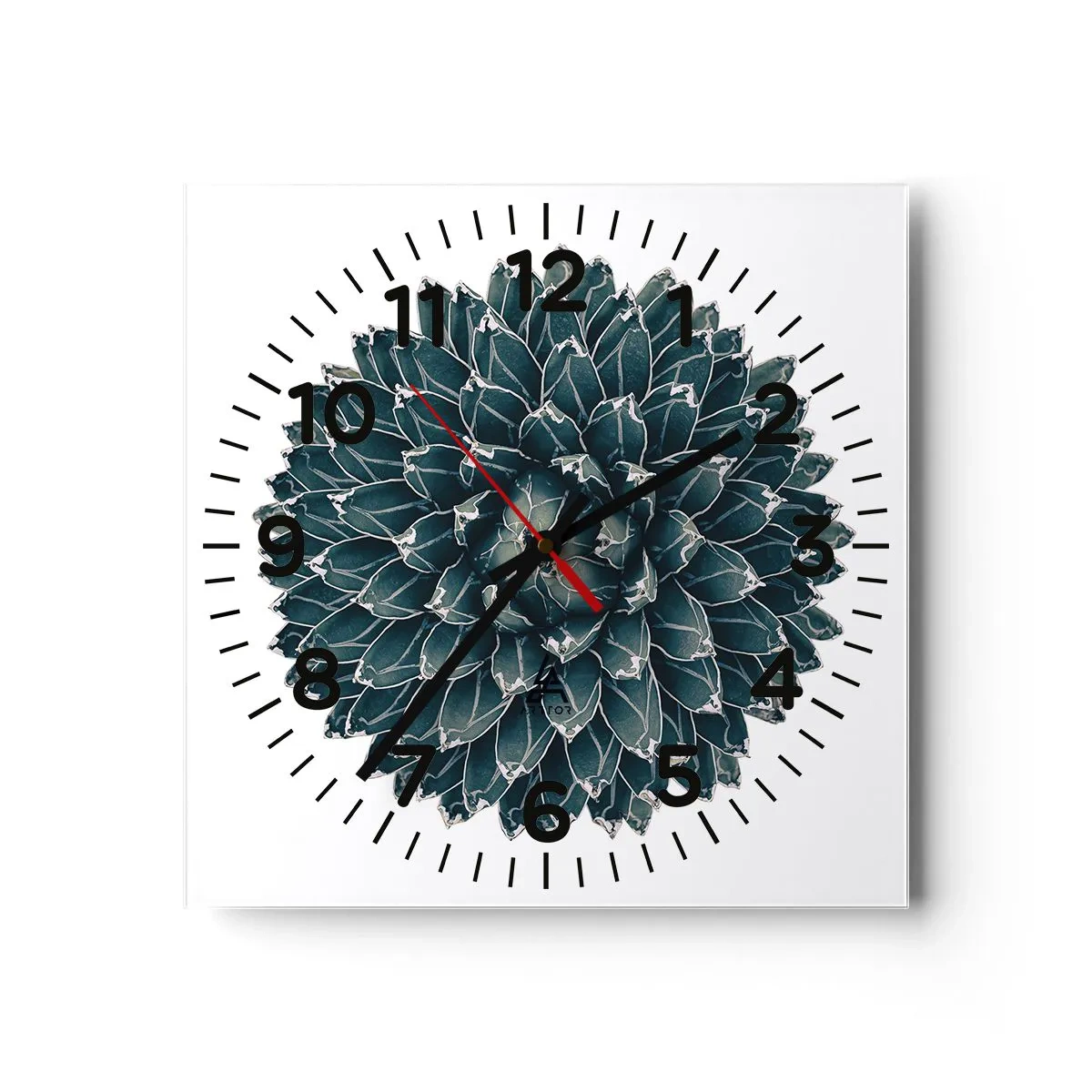 Reloj de pared - Reloj de vidrio - Estrella del desierto - 30x30 cm