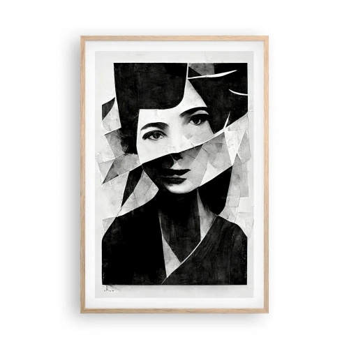 Póster en marco roble claro - Lo que realmente eres… - 61x91 cm