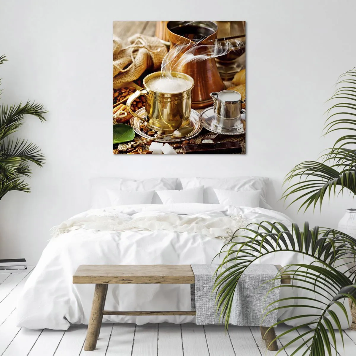 Cuadro sobre lienzo - Impresión de Imagen - Que tengas un buen día - 70x70 cm