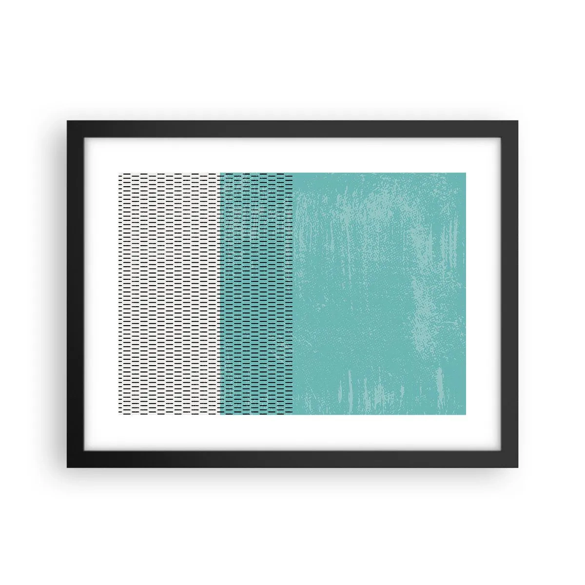 Póster en marco negro - Composición equilibrada - 40x30 cm