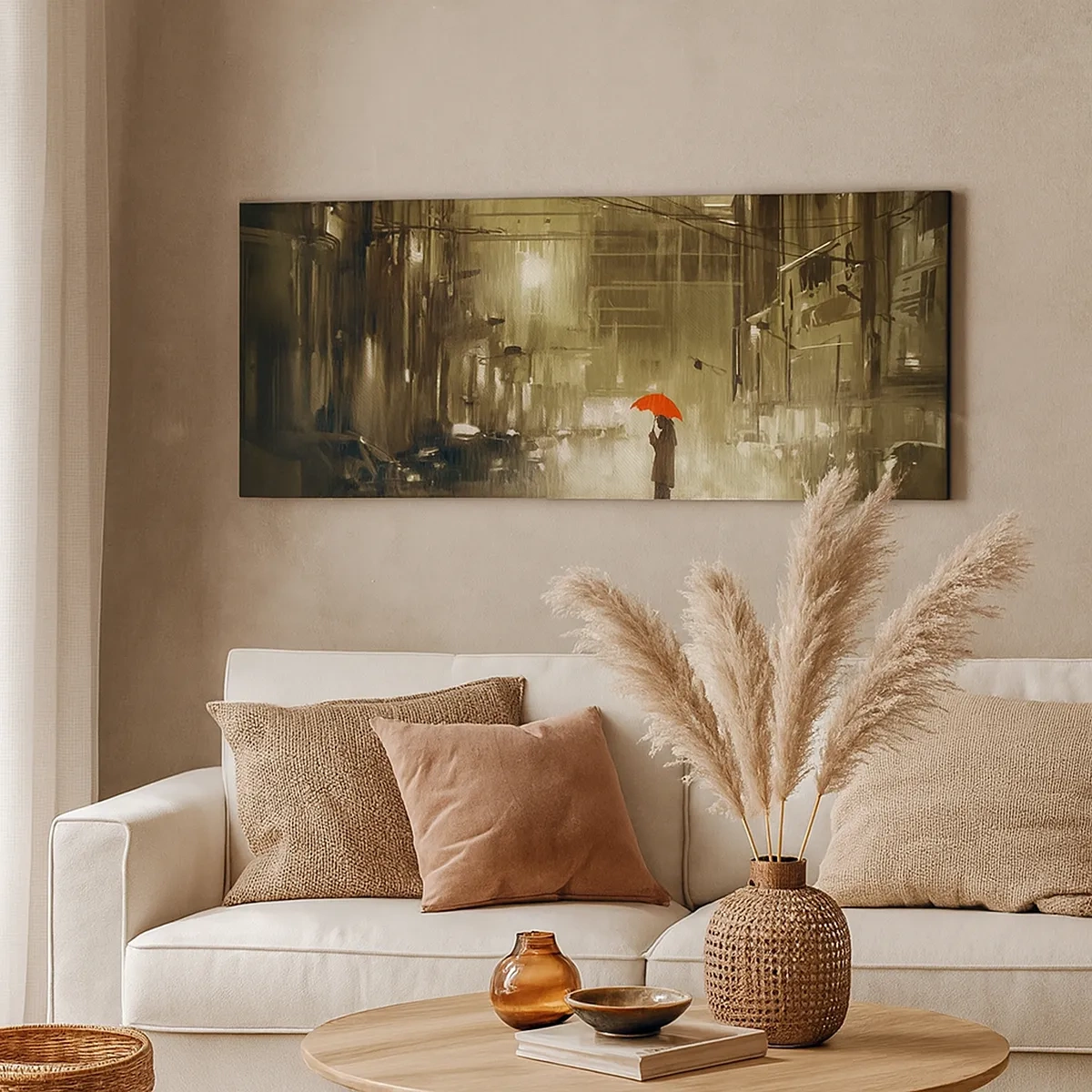 Cuadro sobre lienzo - Impresión de Imagen - Soledad en la urbe - 30x30 cm