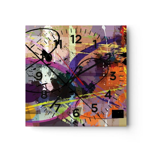 Reloj de pared - Reloj de vidrio - Siempre hay más de un camino - 30x30 cm