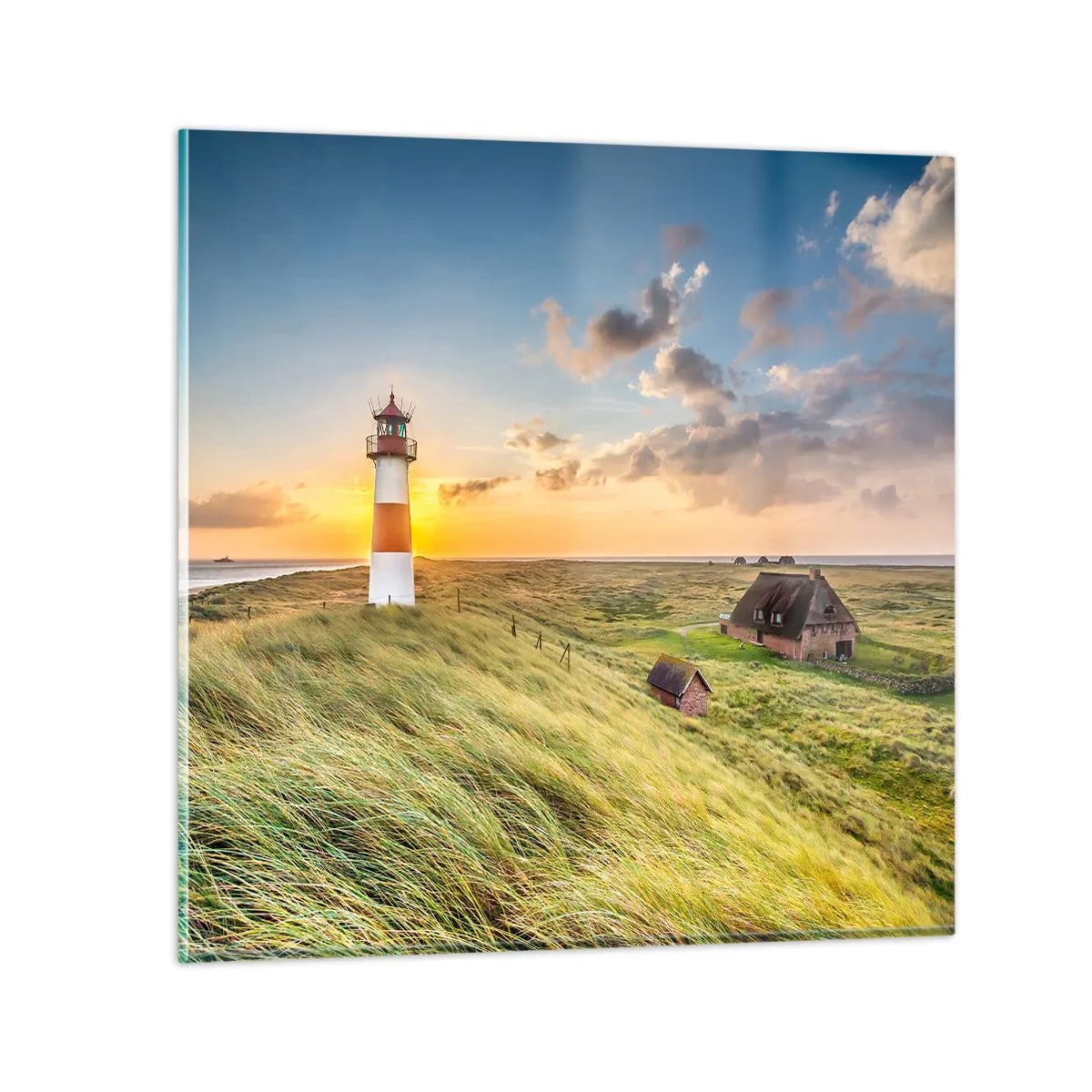 Cuadro sobre vidrio - Impresiones sobre Vidrio - Entre las olas - 70x70 cm