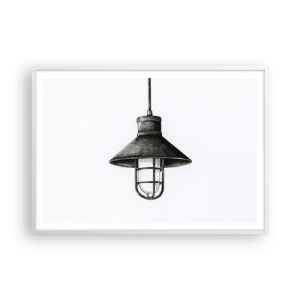 Póster en marco blanco - Como hace años... - 100x70 cm