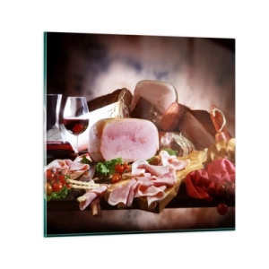 Cuadro sobre vidrio - Impresiones sobre Vidrio - Un sueño culinario  - 50x50 cm