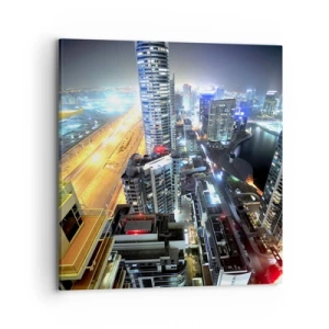 Cuadro sobre lienzo - Impresión de Imagen - Un milagro en el desierto - 70x70 cm