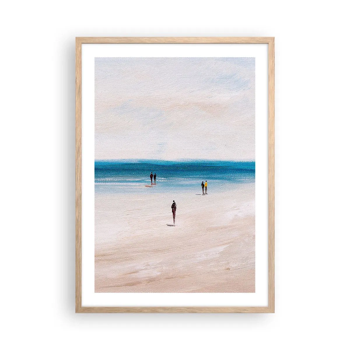 Póster en marco roble claro - Necesidad natural - 50x70 cm