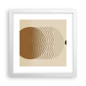 Póster en marco blanco - Sobre el origen de las figuras geométricas - 30x30 cm