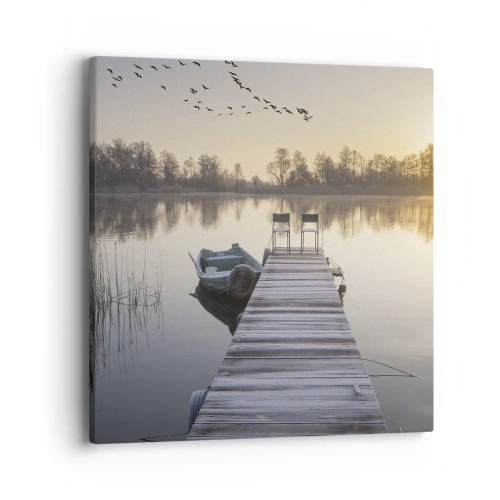 Cuadro sobre lienzo - Impresión de Imagen - Volveré en un rato - 40x40 cm