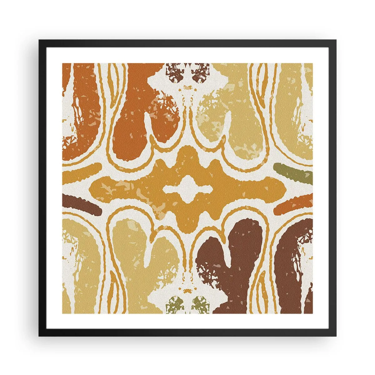 Póster en marco negro - Abstracción sentimental - 60x60 cm