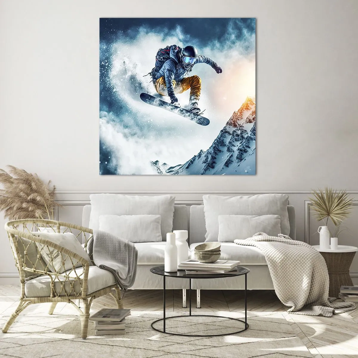 Cuadro sobre vidrio - Impresiones sobre Vidrio - Emociones extremas - 60x60 cm