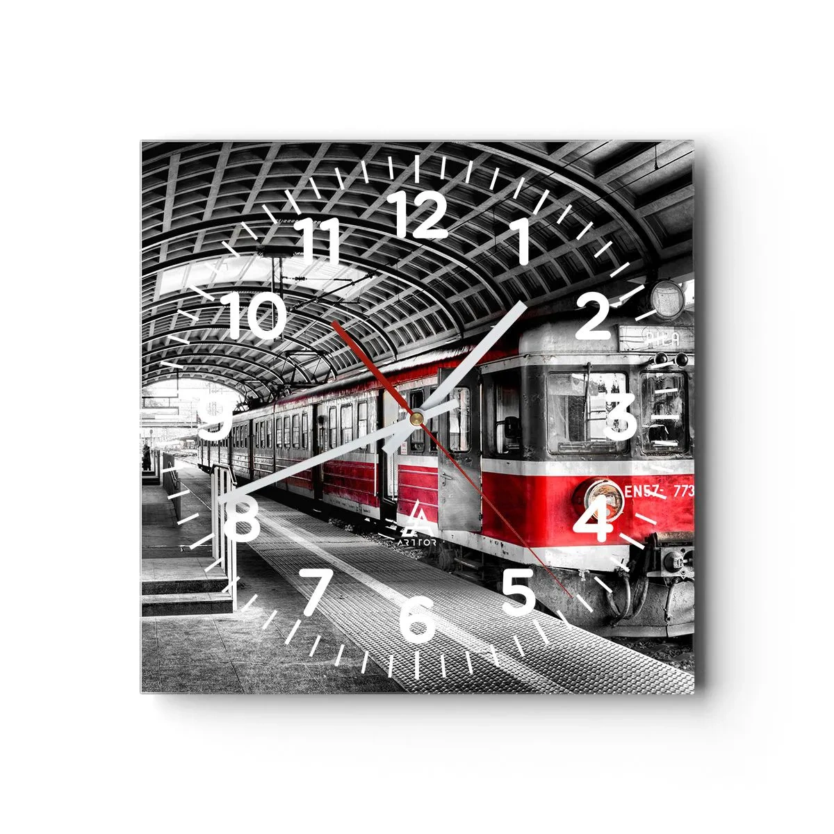 Reloj de pared - Reloj de vidrio - ¿El viaje de su vida? - 30x30 cm