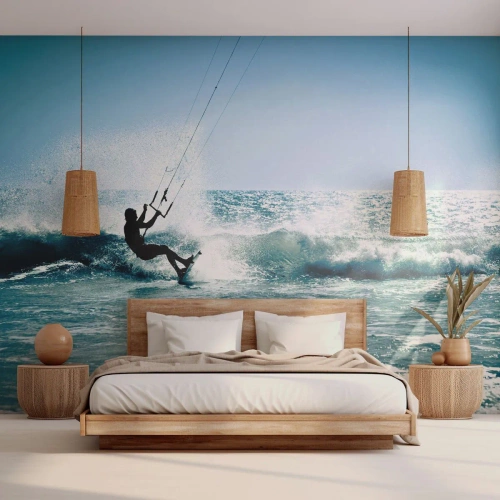 Fotomural Autadhesivo Deluxe Sticker - Déjate llevar - Deporte, Surf de vela, Mar - 100x70 cm