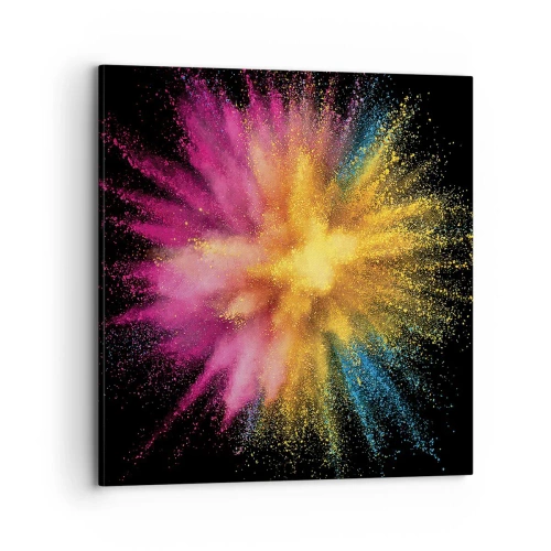 Cuadro sobre lienzo - Impresión de Imagen - El nacimiento de los colores - 70x70 cm
