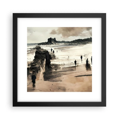 Póster en marco negro - Un sueño evocado - 30x30 cm