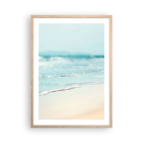 Póster en marco roble claro - Calor y brisa - 50x70 cm