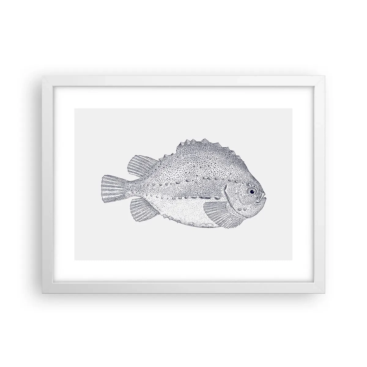 Póster en marco blanco - Para el álbum del naturalista - 40x30 cm