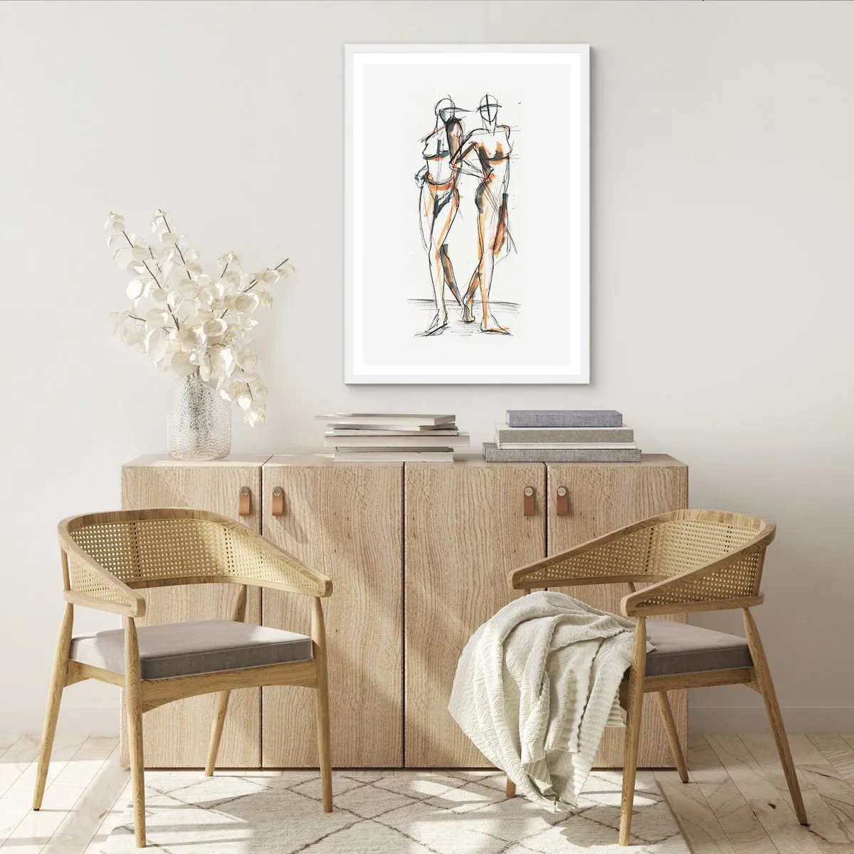 Póster en marco blanco - Un estudio sobre el encanto - 61x91 cm