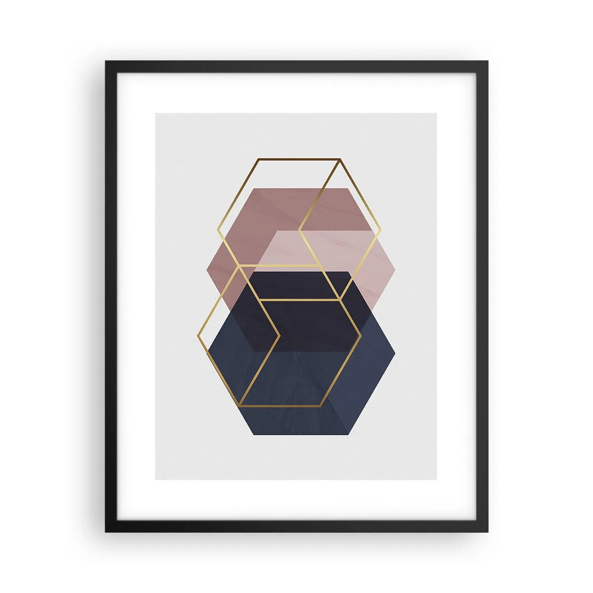 Póster en marco negro - El poder de la sencillez - 40x50 cm
