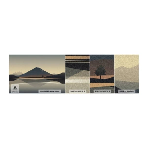Muestra de fotomural autoadhesivo Deluxe Sticker - Reflejo de espejo - Iceberg, Pedazo, Paisaje - 100x30 cm