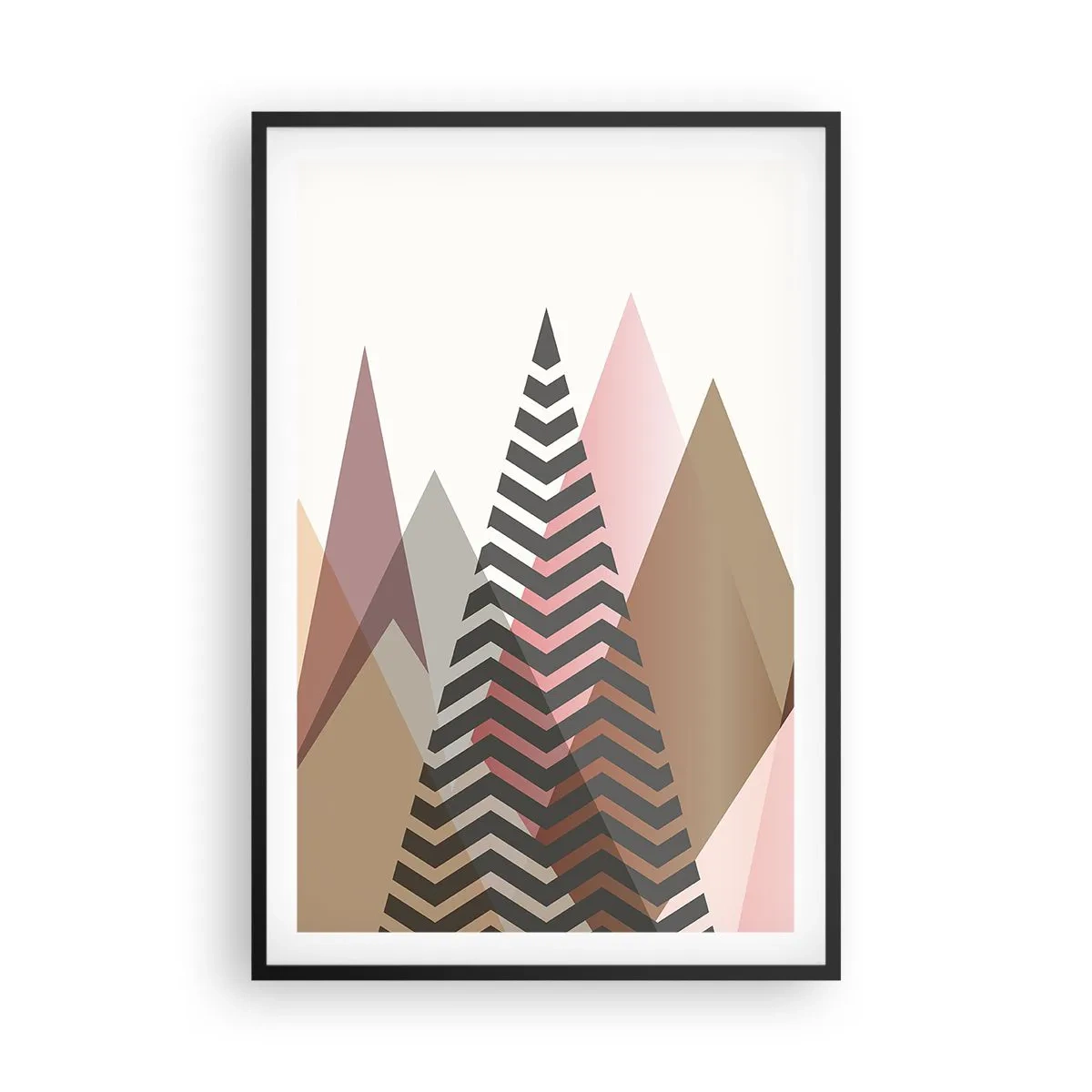 Póster en marco negro - Una visión piramidal - 61x91 cm