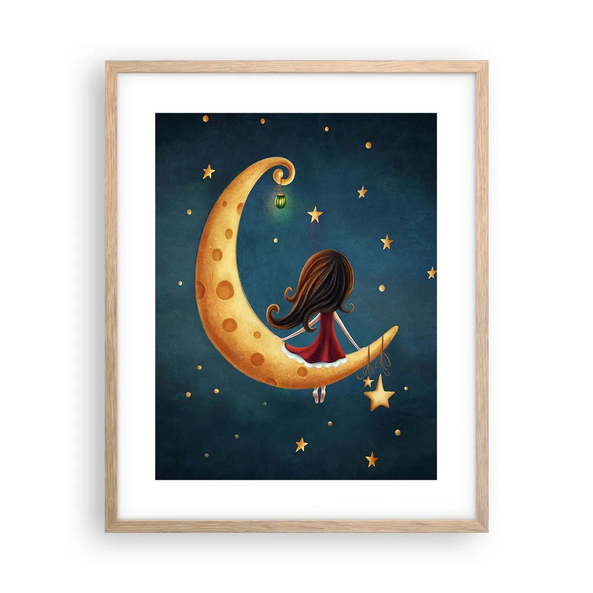 Póster en marco roble claro - Érase una vez... - 40x50 cm