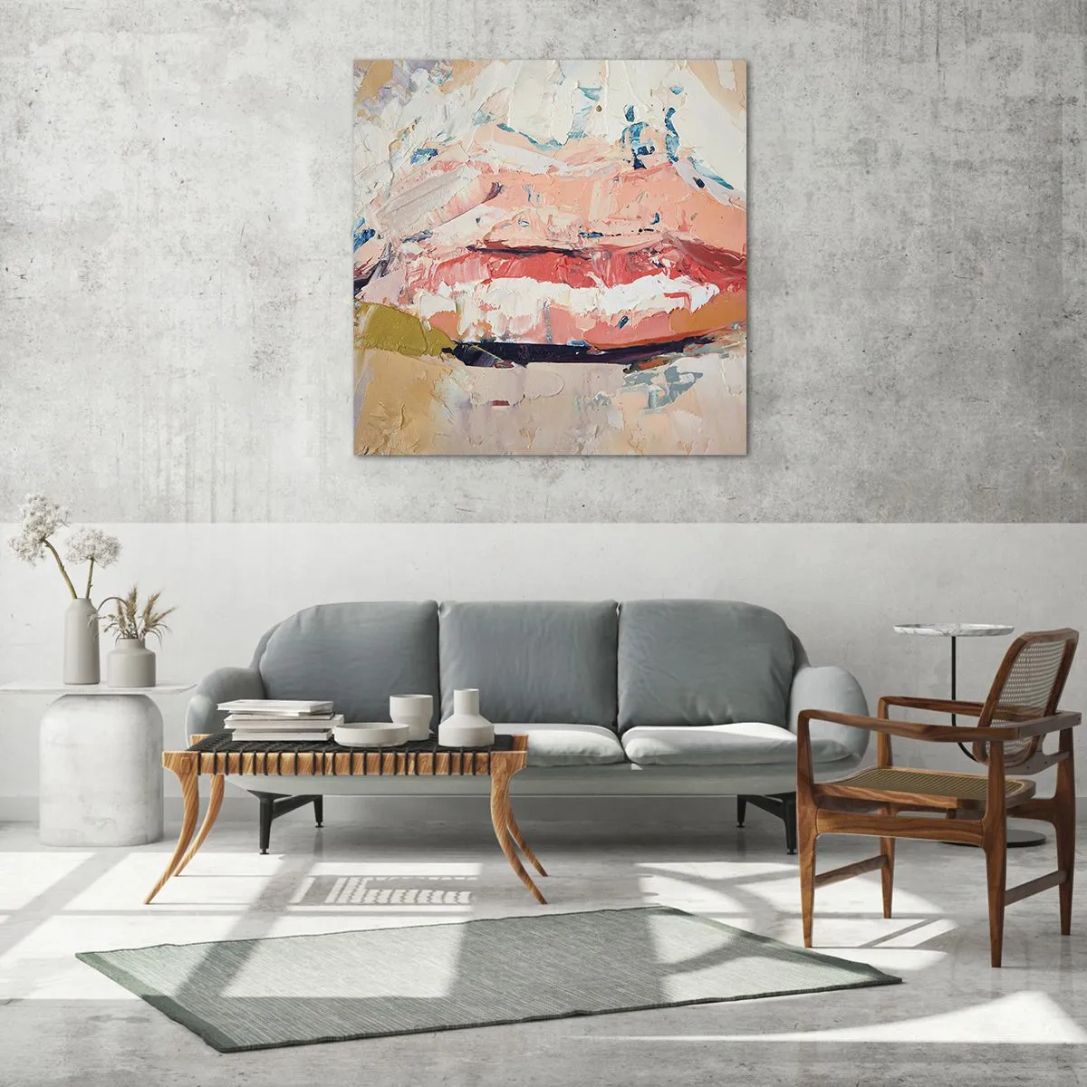 Cuadro sobre vidrio - Impresiones sobre Vidrio - Despierta los sentidos - 60x60 cm