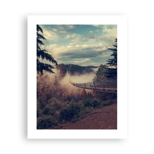 Póster - Sobre un bosque otoñal - 40x50 cm