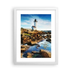 Póster en marco blanco - Esperando vuestro regreso - 30x40 cm