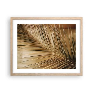 Póster en marco roble claro - Una columnata natural - 50x40 cm