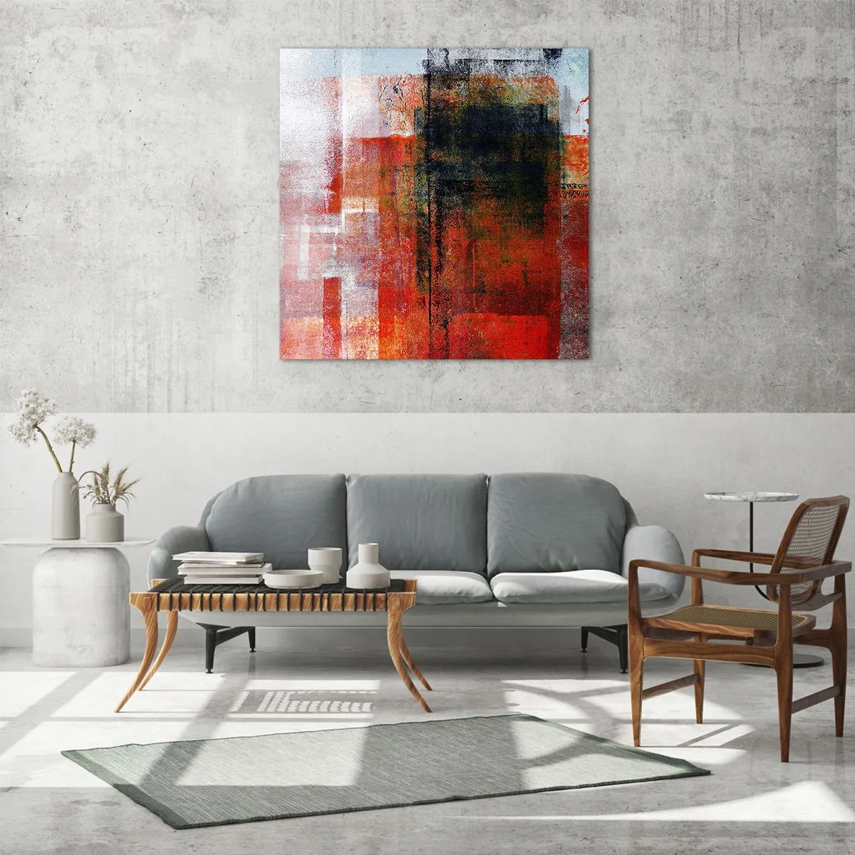 Cuadro sobre vidrio - Impresiones sobre Vidrio - Composición brillante - 60x60 cm