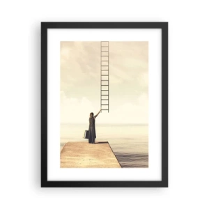 Póster en marco negro - Un viaje mágico - 30x40 cm