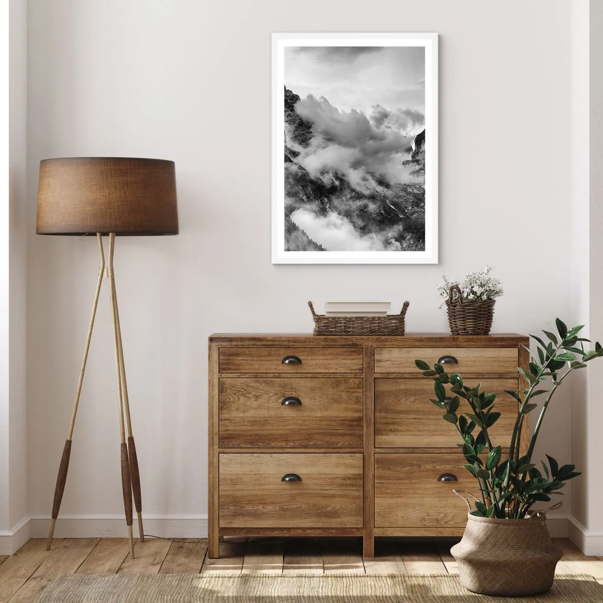 Póster en marco blanco - Hermoso y cruel - 30x40 cm