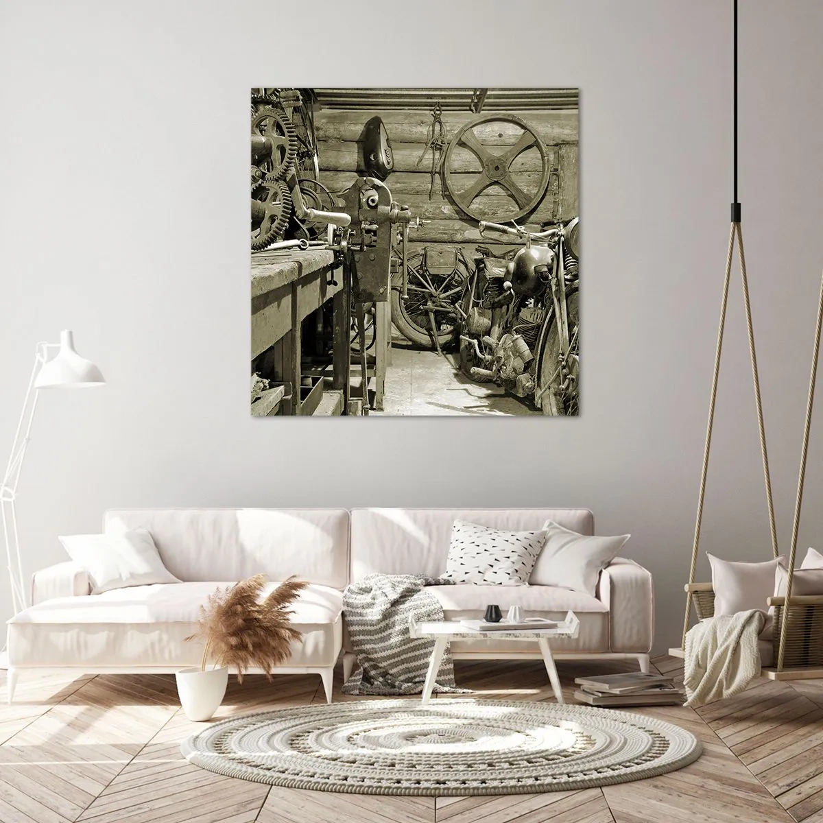 Cuadro sobre lienzo - Impresión de Imagen - En el trastero del abuelo - 30x30 cm