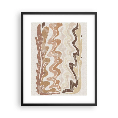 Póster en marco negro - Buena energía - buenas emociones - 40x50 cm