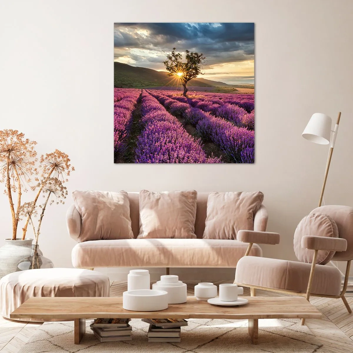 Cuadro sobre lienzo - Impresión de Imagen - Aroma en lila - 60x60 cm