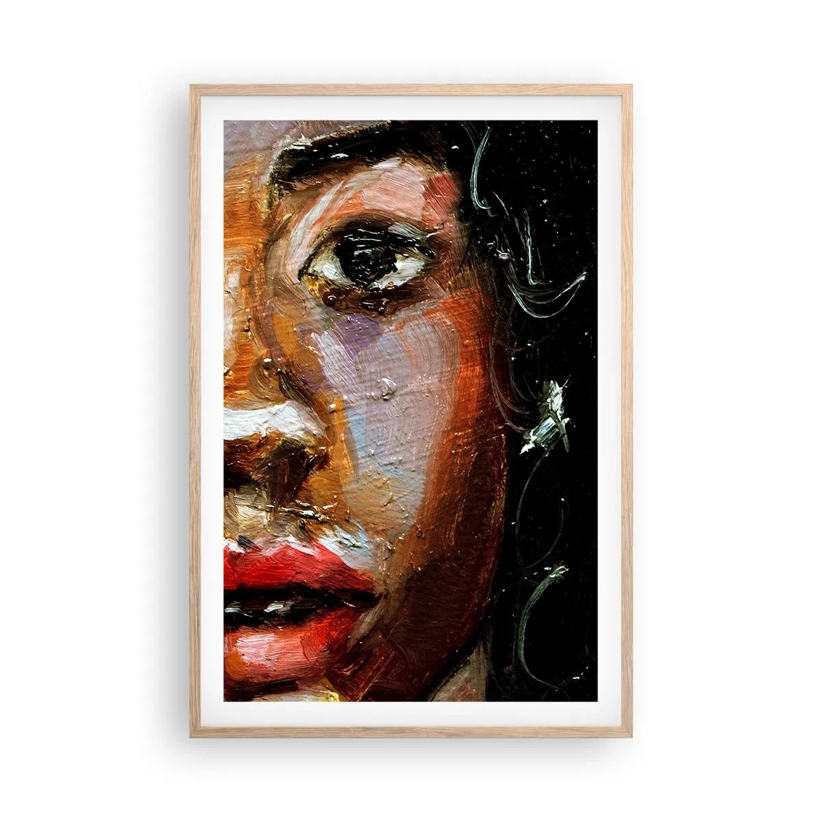 Póster en marco roble claro - La mitad de mi ser - 61x91 cm
