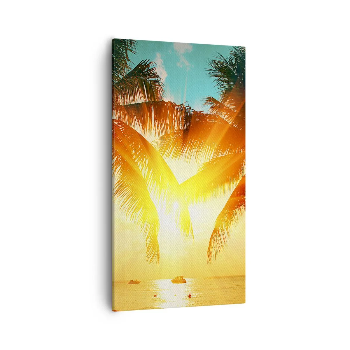 Cuadro sobre lienzo - Impresión de Imagen - Pareja exótica - 55x100 cm