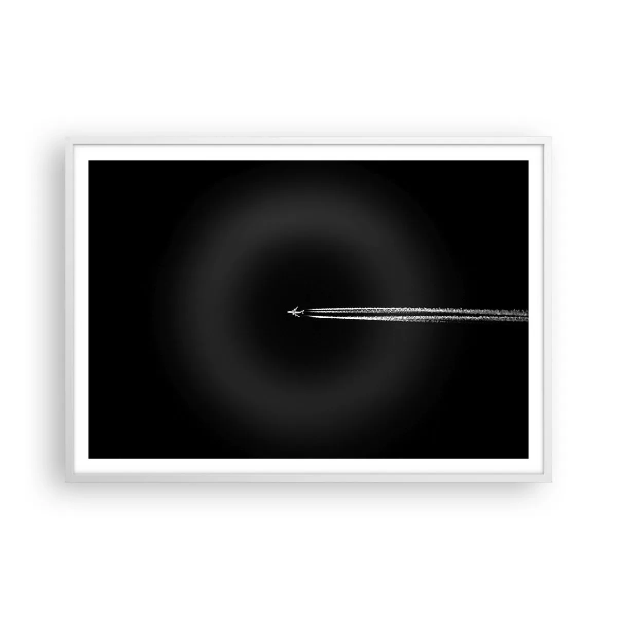 Póster en marco blanco - En otra dimensión - 100x70 cm