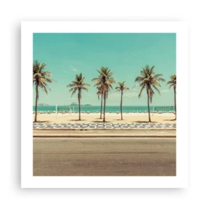 Póster - En la playa - 50x50 cm