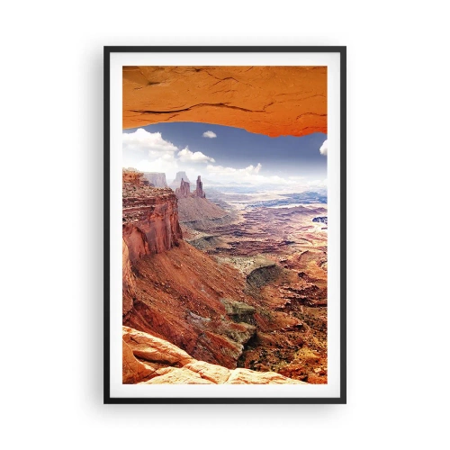 Póster en marco negro - Tallado por la propia naturaleza - 61x91 cm