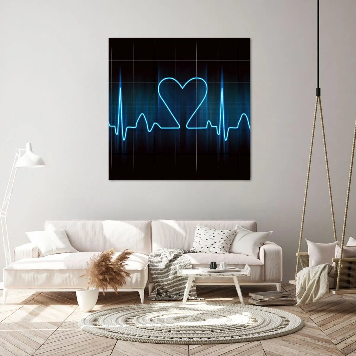 Cuadro sobre lienzo - Impresión de Imagen - El ritmo del corazón - 30x30 cm
