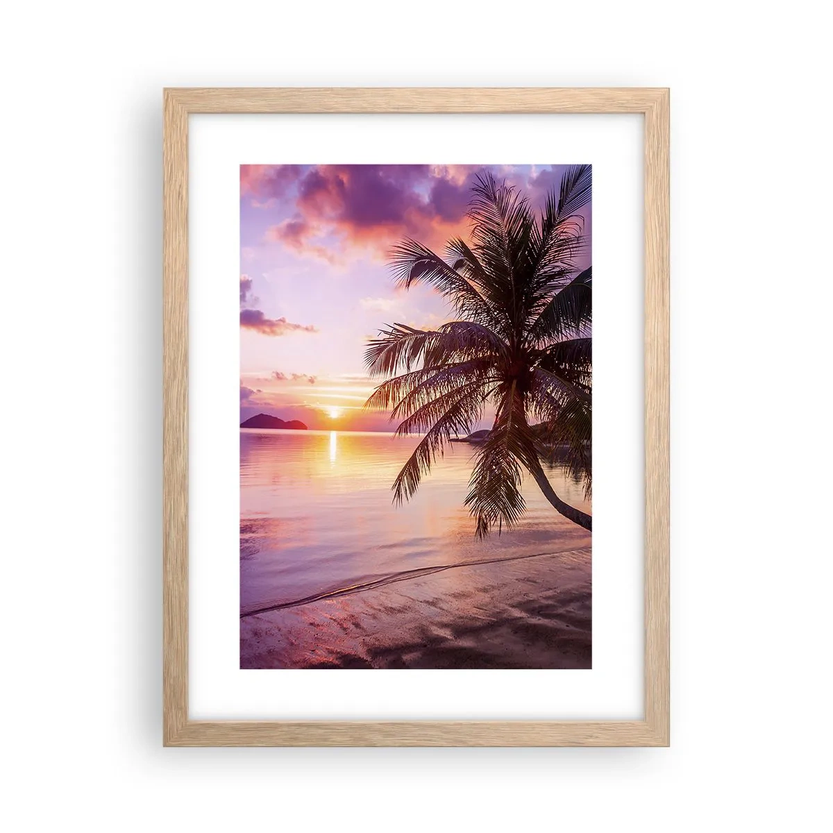 Póster en marco roble claro - Hermosura hasta el horizonte - 30x40 cm