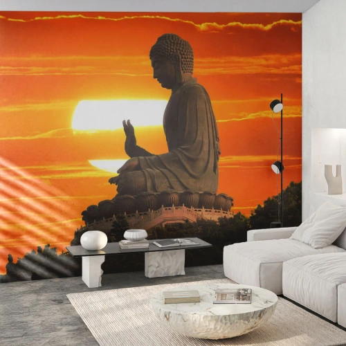 Fotomural Autadhesivo Deluxe Sticker - Sin miedo al mundo - Asia, Buda, Cultura - 150x105 cm