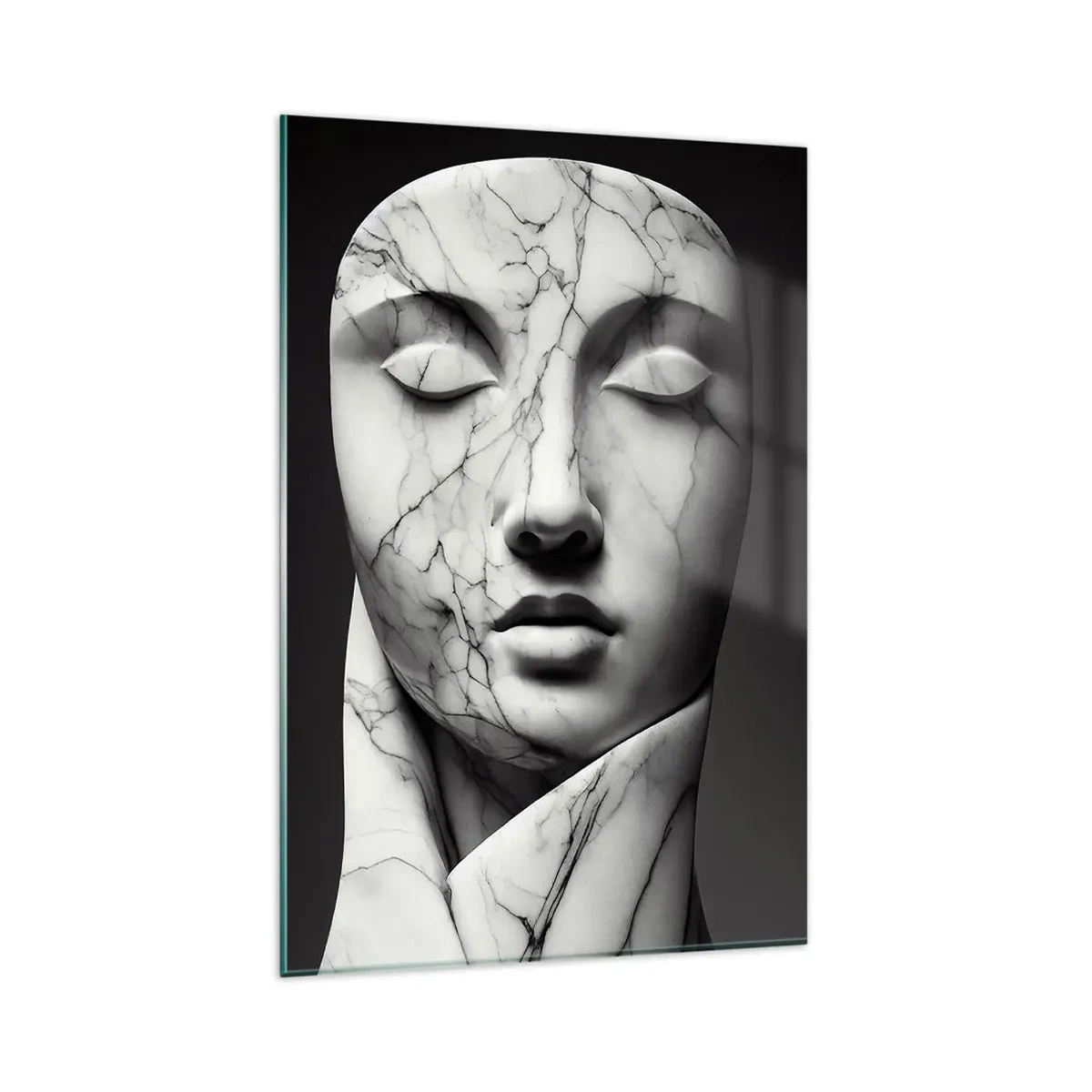 Cuadro sobre vidrio - Impresiones sobre Vidrio - Formas de mármol - 80x120 cm