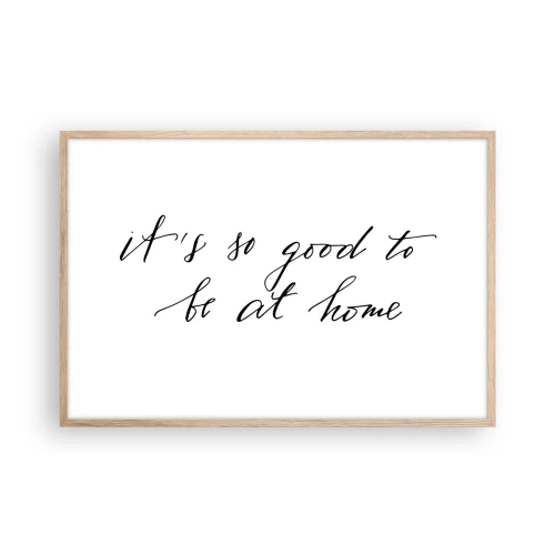 Póster en marco roble claro - Toda la verdad - 91x61 cm