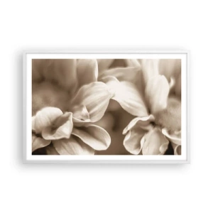 Póster en marco blanco - Suave como una sonrisa - 91x61 cm