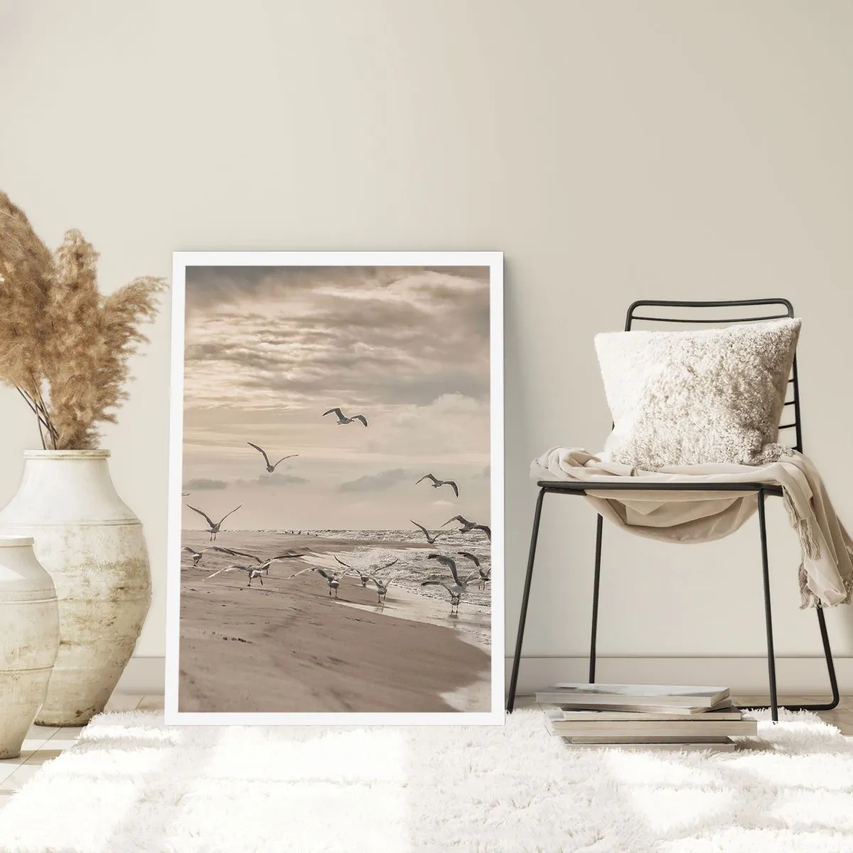 Póster - El sonido del mar, el canto de los pájaros - 61x91 cm